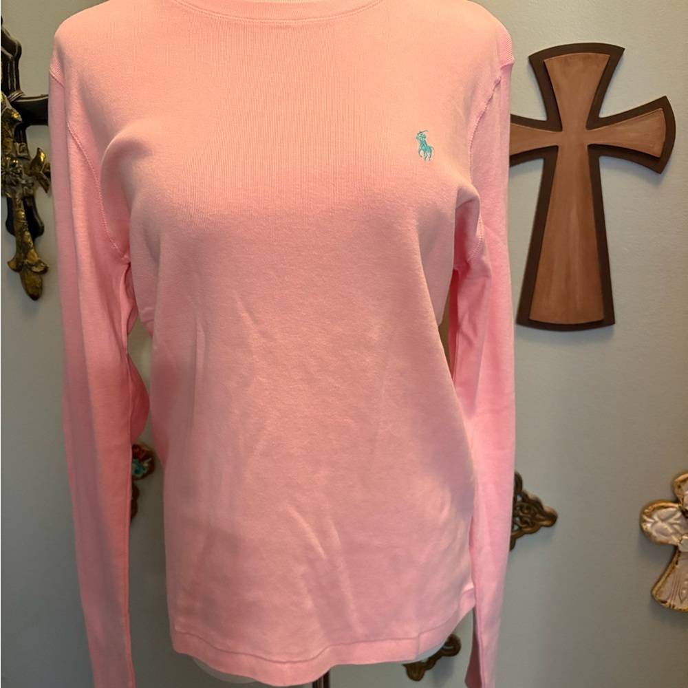 Ralph Lauren Sport Pink Long Sleeve Shirt
